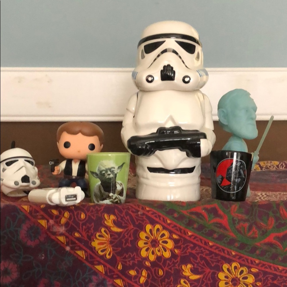 Star Wars beer stein and shot glasses w/ xtras